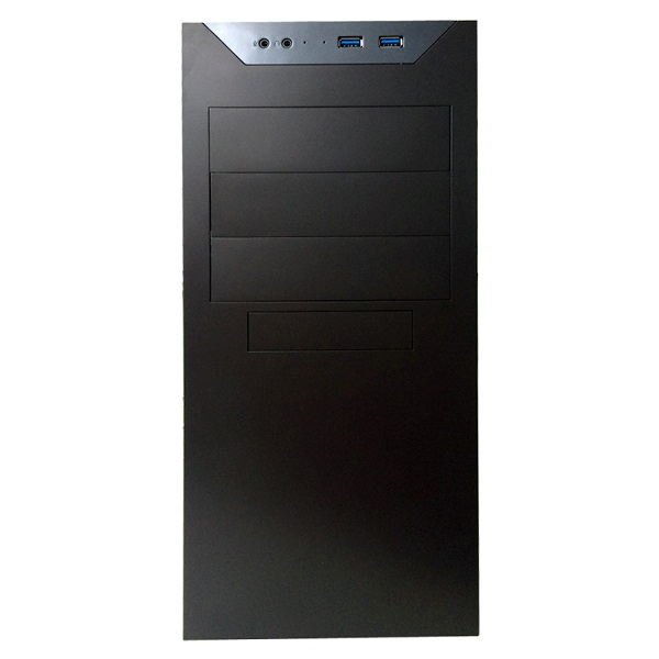 Корпус MidiTower Powerman BA833BK PM-600ATX-F U3.0*2+A(HD) ATX, mATX