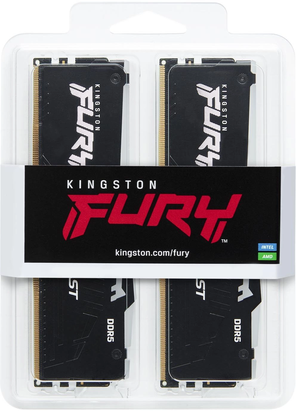 16GB Kingston DDR5 6000 DIMM FURY Beast RGB EXPO Gaming Memory KF560C36BBEAK2-16 Non-ECC, CL36 , 1.35V, (Kit of 2) 1RX16 36-38-38 288-pin 16Gbit, RTL