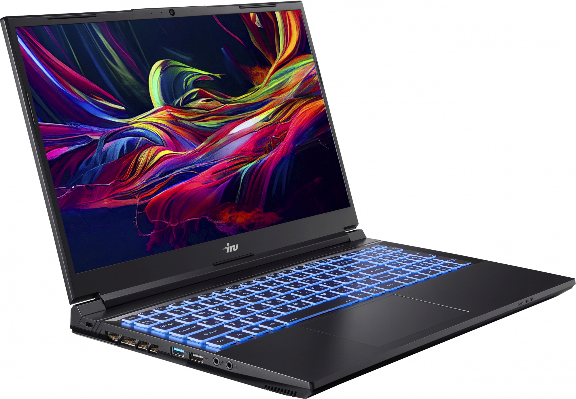 Ноутбук IRU Калибр 15ALC Core i5 12500H 16Gb SSD512Gb NVIDIA GeForce RTX 3050 4Gb 15.6" IPS FHD (1920x1080) Free DOS black WiFi BT Cam 3465mAh (1930300)