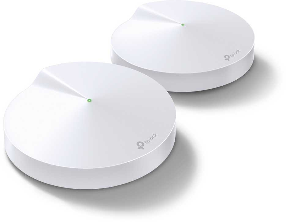 Бесшовный Mesh роутер TP-Link Deco M5 (DECO M5(2-PACK)) AC1300 10/100/1000BASE-TX белый (упак.:2шт)