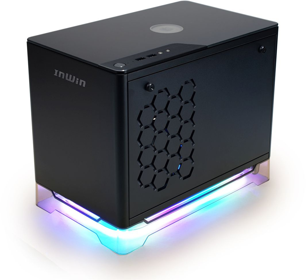 Корпус Inwin CF08A (A1PLUS) черный 650W miniITX 4x120mm 2xUSB3.0 audio