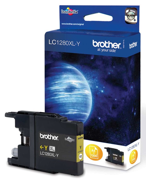 Картридж струйный Brother LC1280XLY желтый для Brother MFC-J6510DW/J69010DW