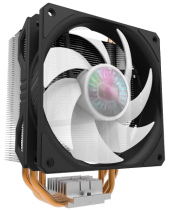 Кулер для процессора Cooler Master Hyper 212 ARGB (150W, 4-pin, 157mm, tower, Al/Cu, ARGB, fans: 1x120mm/62CFM/27dBA/1800rpm, 1700/1200/115x/AM4, ARGB Controller)