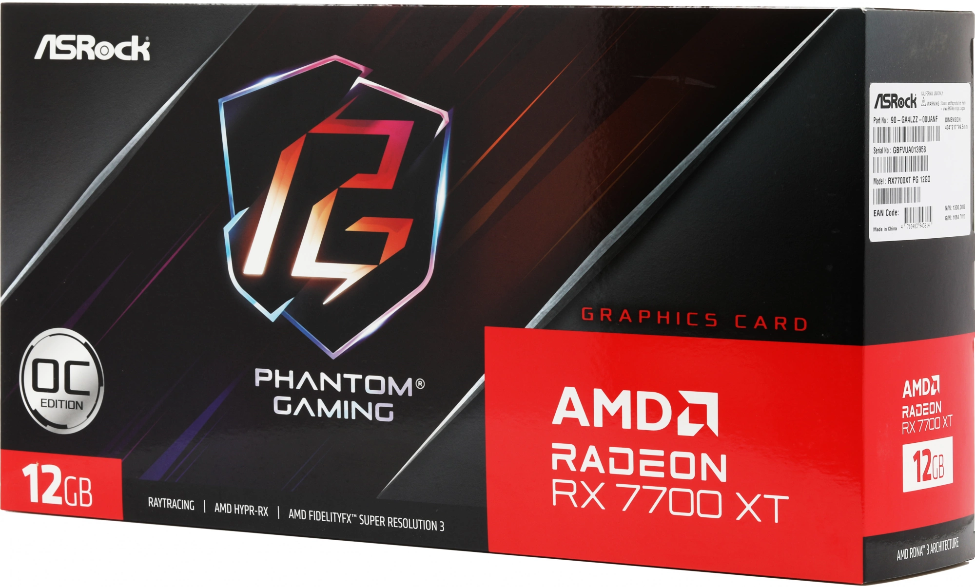 RX7700XT Phantom Gaming 12GB OC RTL