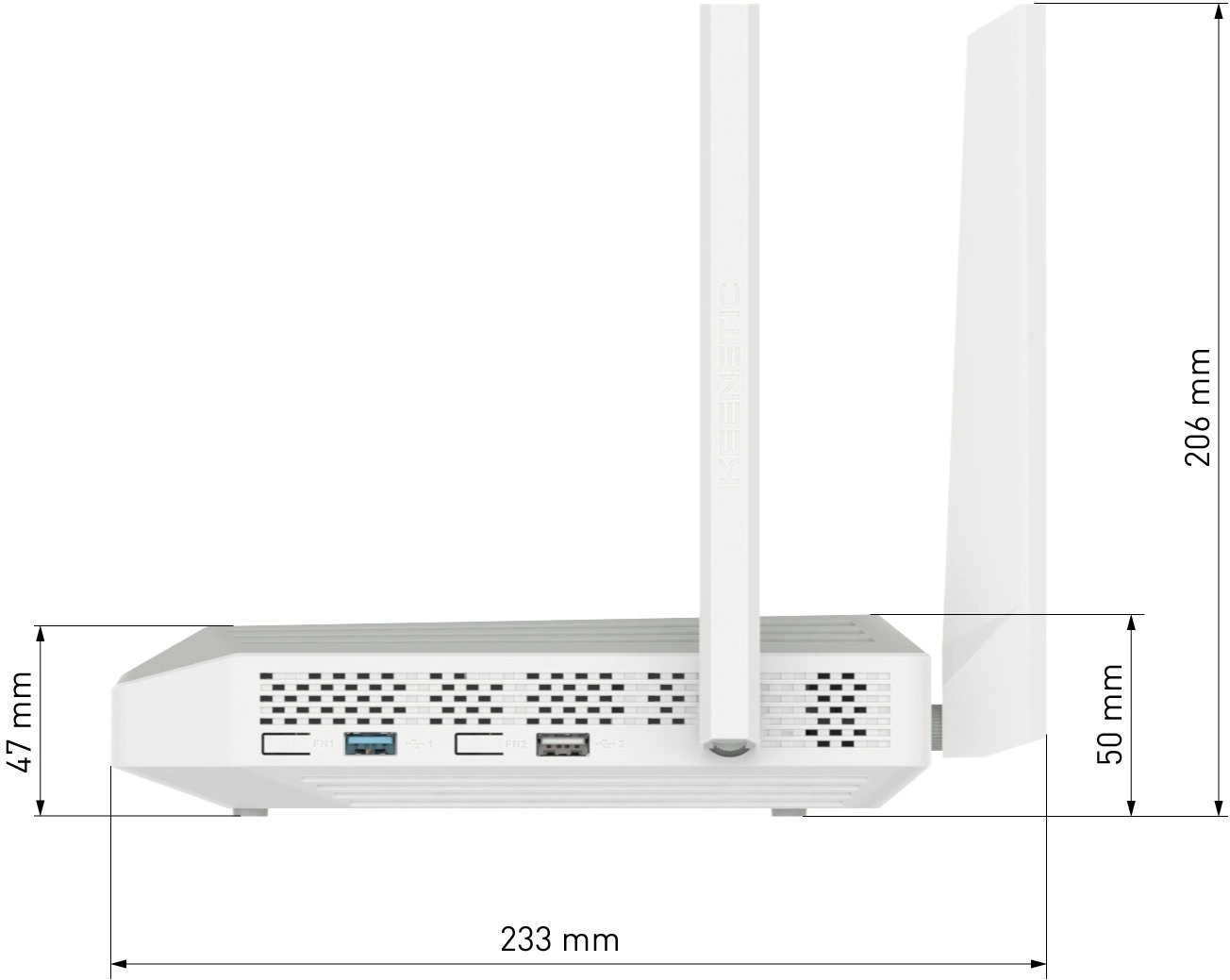 Роутер беспроводной Keenetic Peak (KN-2710 + KN-3311) AC2600 10/100/1000BASE-TX/SFP/4g ready серый