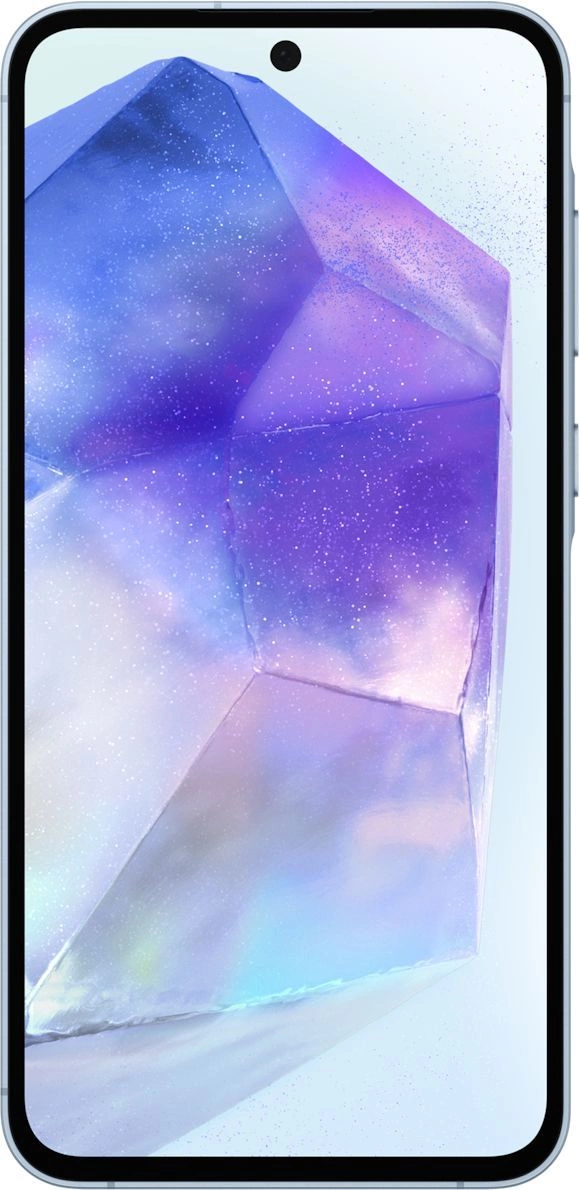 Смартфон Samsung SM-A556E Galaxy A55 5G 128Gb 8Gb голубой моноблок 3G 4G 2Sim 6.6" 1080x2340 Android 14 50Mpix 802.11 a/b/g/n/ac/ax NFC GPS GSM900/1800 GSM1900 TouchSc Protect microSD max1024Gb