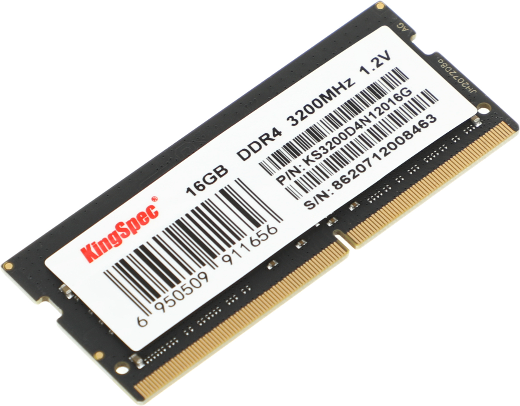 Память DDR4 16GB 3200MHz Kingspec KS3200D4N12016G RTL PC4-25600 CL17 SO-DIMM 260-pin 1.2В dual rank Ret