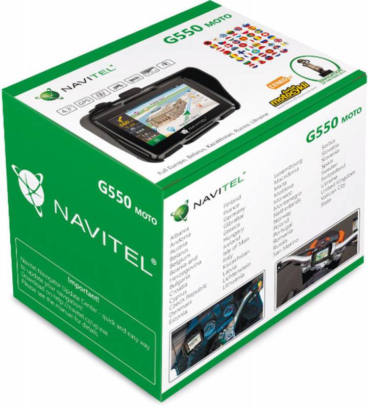 Навигатор Автомобильный GPS Navitel G550 Moto 4.3" 480x272 8Gb microSD черный Navitel