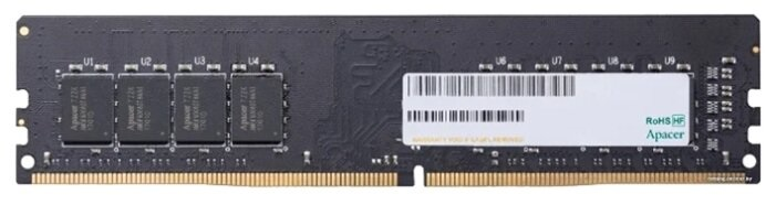 Оперативная память Apacer  DDR4  16GB  2666MHz DIMM (PC4-21300) CL19 1.2V (Retail) 1024*8  3 years (AU16GGB26CQYBGH / EL.16G2V.GNH)