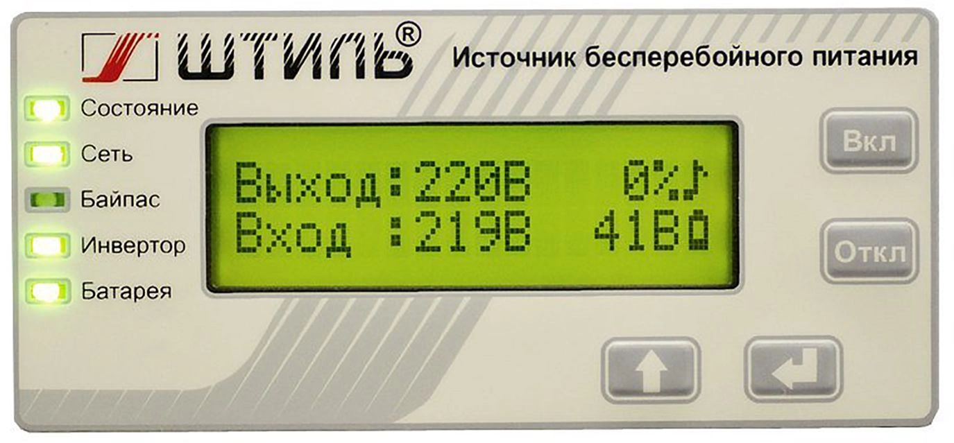 Источник бесперебойного питания Штиль SR1101SL 900Вт 1000ВА серый