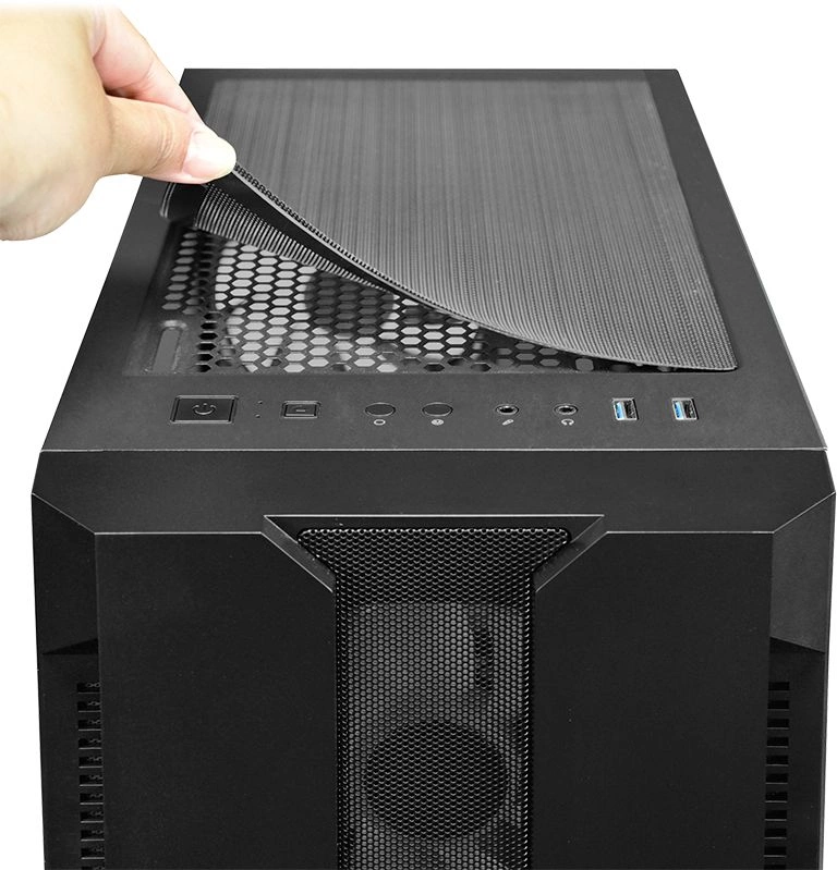 Корпус Chieftec Hunter черный без БП ATX 4x120mm 4x140mm 2xUSB3.1 audio bott PSU