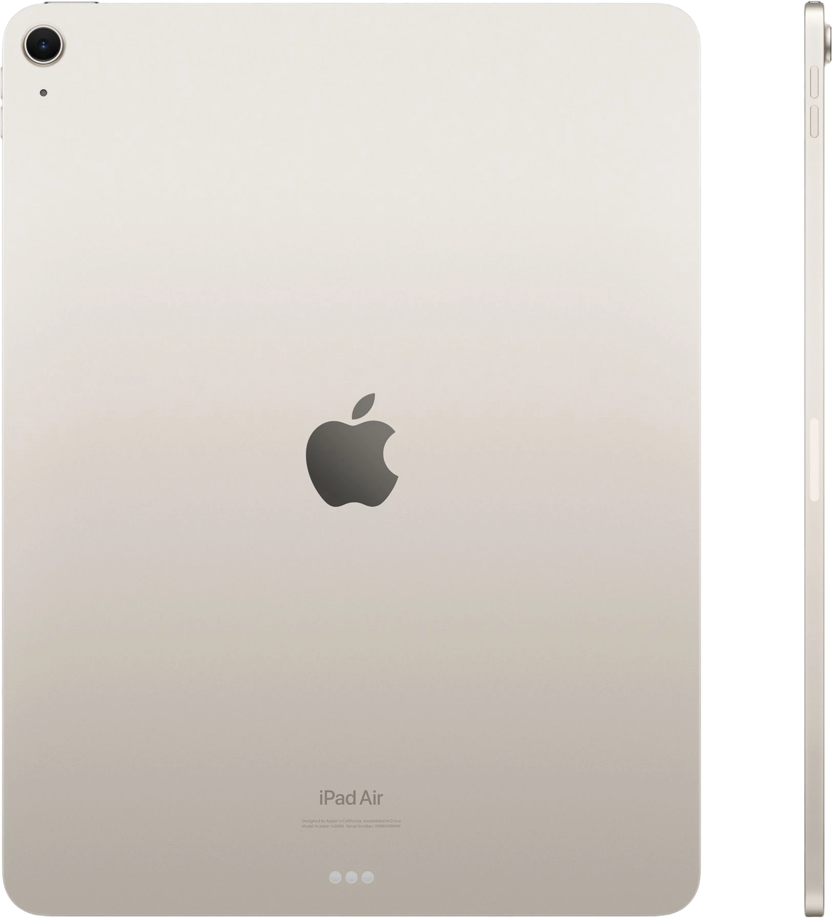 Планшет Apple iPad Air 2024 A2898 2.99 8C RAM8Gb ROM128Gb 13" IPS 2732x2048 iOS сияющая звезда 12Mpix 12Mpix BT WiFi Touch 10hr