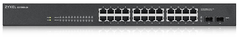 Коммутатор Zyxel GS1900-24-EU0102F (L2) 24x1Гбит/с 2SFP управляемый