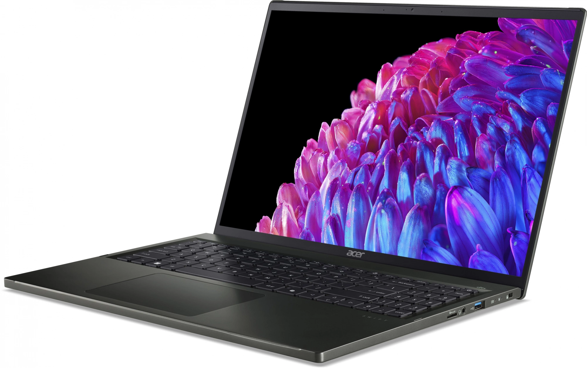 Ноутбук Acer Swift Edge 16 SFE16-44-R2RD Ryzen 7 8840U 16Gb SSD1Tb AMD Radeon 780M 16" OLED WQXGA+ (3200x2000) Windows 11 Home black WiFi BT Cam (NX.KTDCD.002)