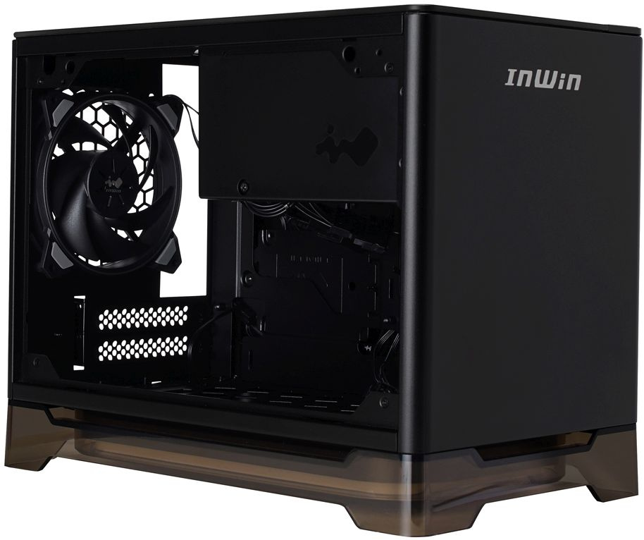 Корпус Inwin CF08A (A1PLUS) черный 650W miniITX 4x120mm 2xUSB3.0 audio