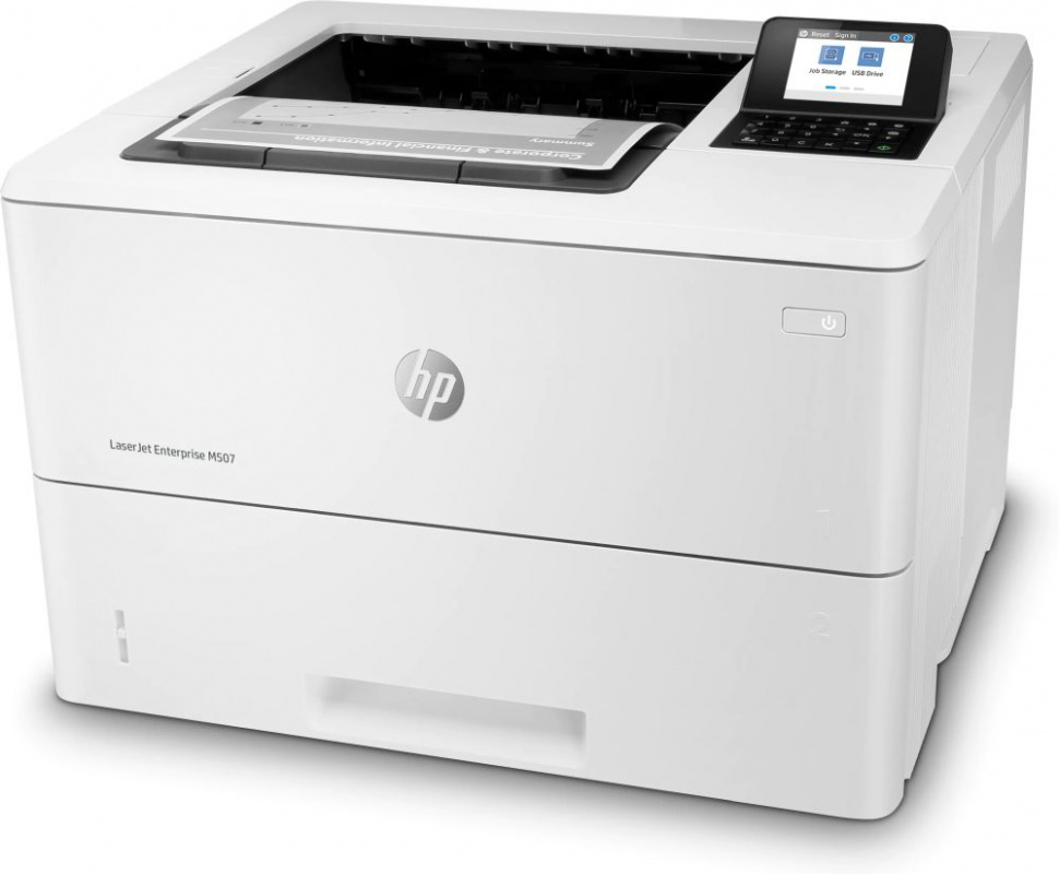 Принтер лазерный HP LaserJet Enterprise M507dn (1PV87A) A4 Duplex белый