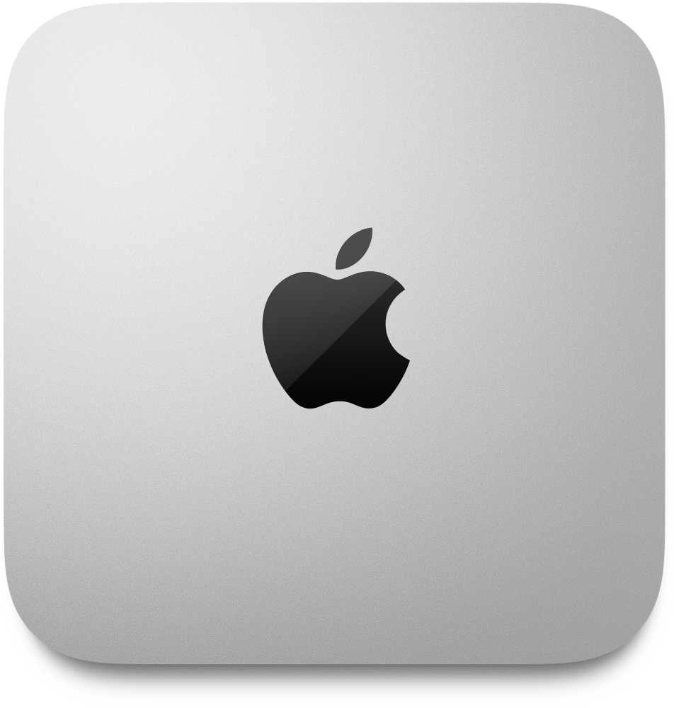 ПК Apple Mac mini A2686 slim M2 8 core (3.49) 8Gb SSD512Gb 10 core GPU macOS GbitEth WiFi BT серебристый (MMFK3CH/A)