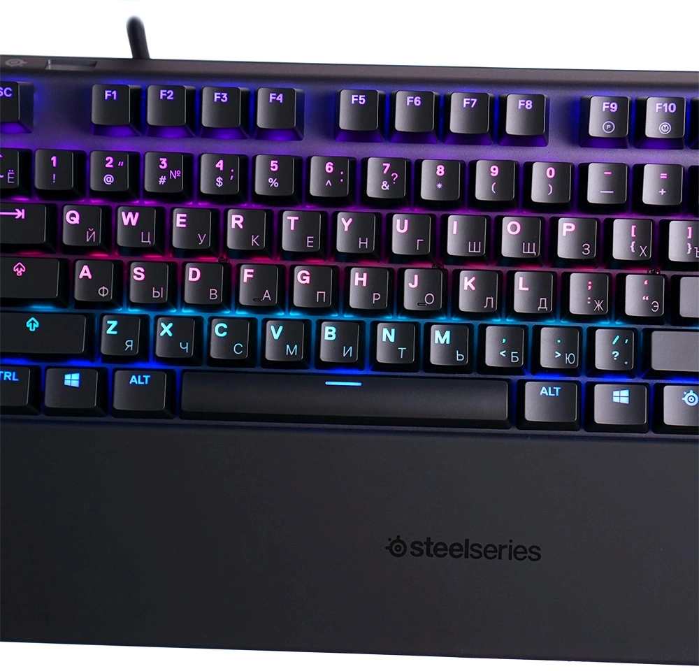 Клавиатура Steelseries Apex Pro TKL (2023) механическая черный USB for gamer LED (подставка для запястий) (64856)