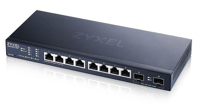 Коммутатор Zyxel NebulaFlex XMG1915-10E-EU0101F (L3) 8x2.5Гбит/с 2SFP+ 8PoE++ 130W управляемый