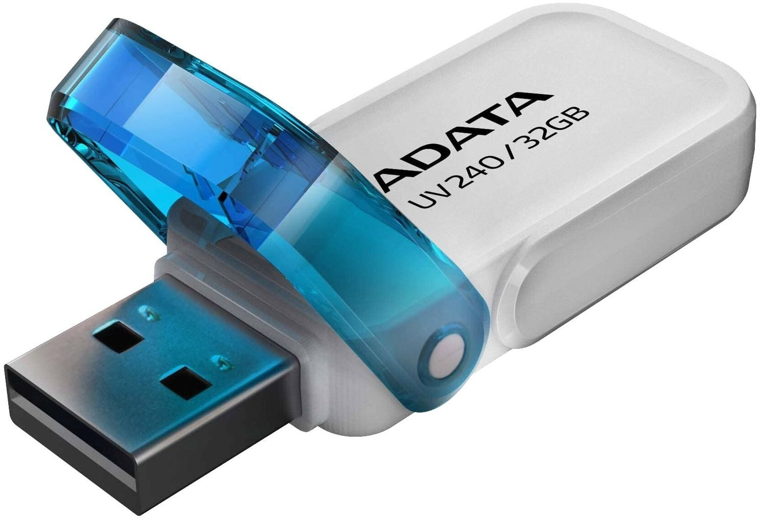 Флеш Диск A-Data 32Gb UV240 AUV240-32G-RWH USB2.0 белый/голубой