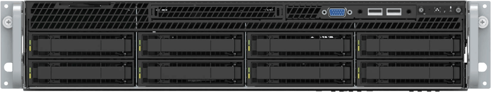 Сервер YADRO Экспресс Архив / 2U / 8xLFF/ 2 x Intel Xeon 4214R (2.4 GHz, 12 Cores, 16.5 MB Cache, 100 W) / 2x32 GB 2933 MHz / 2x10 TB HDD SAS 7.2k, 2x240 GB SSD SATA / RAID SAS/SATA 8i w BBU / 4x1 GbE  / 2x1300 W / Rails / 3Y War-ty 9x5