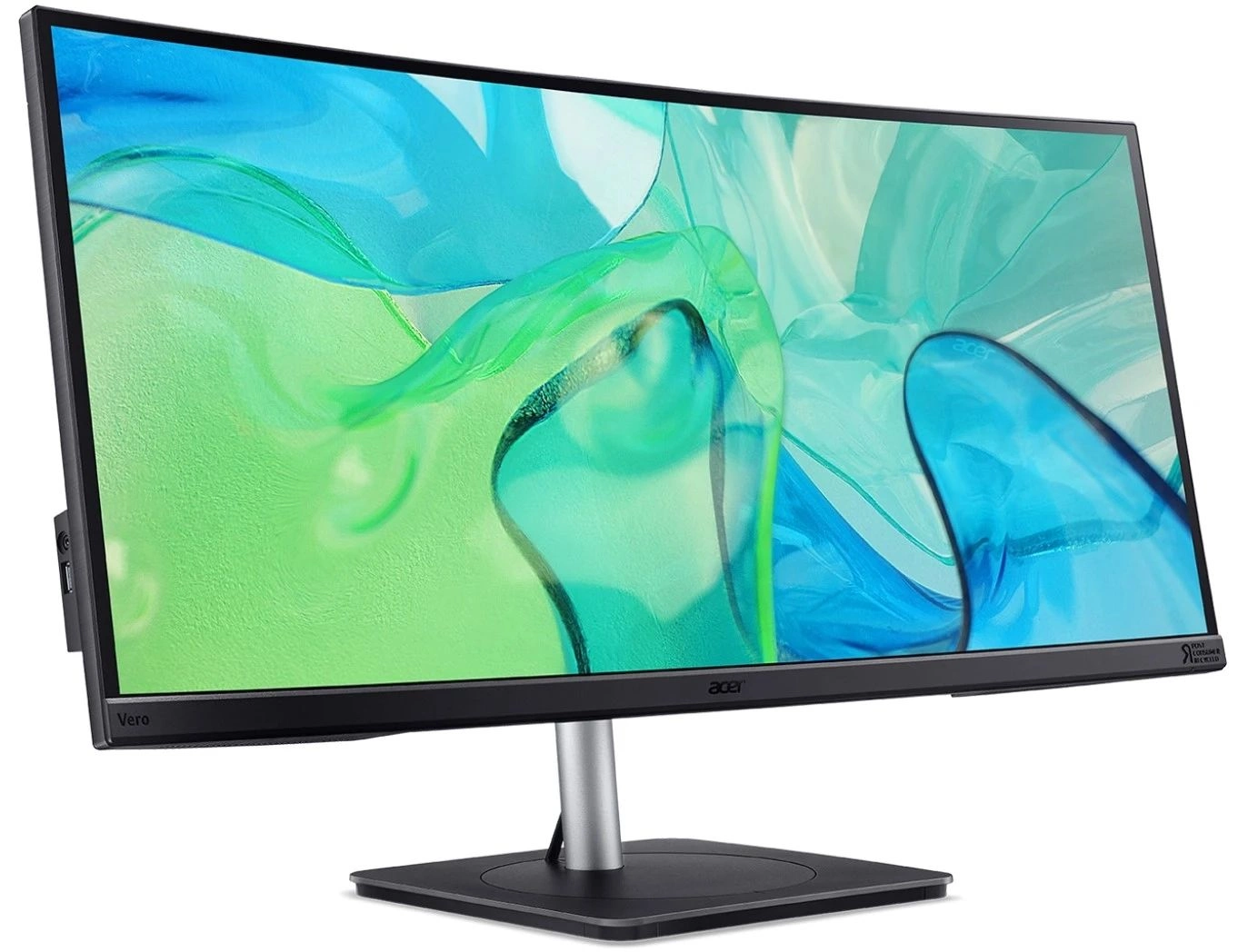 Монитор 34'' ACER Vero CB343CURbemiiphuzx, ZeroFrame,Curved 3800R Black,21:9,IPS,3440x1440,4ms,300cd,60Hz,2xHDMI(2.0)+1xDP(1.2)+1xType-C(90W)+Audio out+USB3.2x2(Gen2)+USB 3.2x1(Gen1)+USB-B(2up 3down)