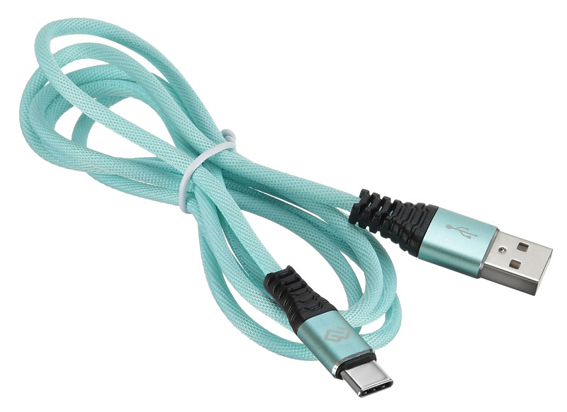 Кабель Digma TYPE-C-1.2M-BRAIDED-GR USB (m)-USB Type-C (m) 1.2м зеленый