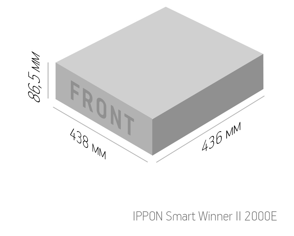 Источник бесперебойного питания Ippon Smart Winner II 2000E 1800Вт 2000ВА черный