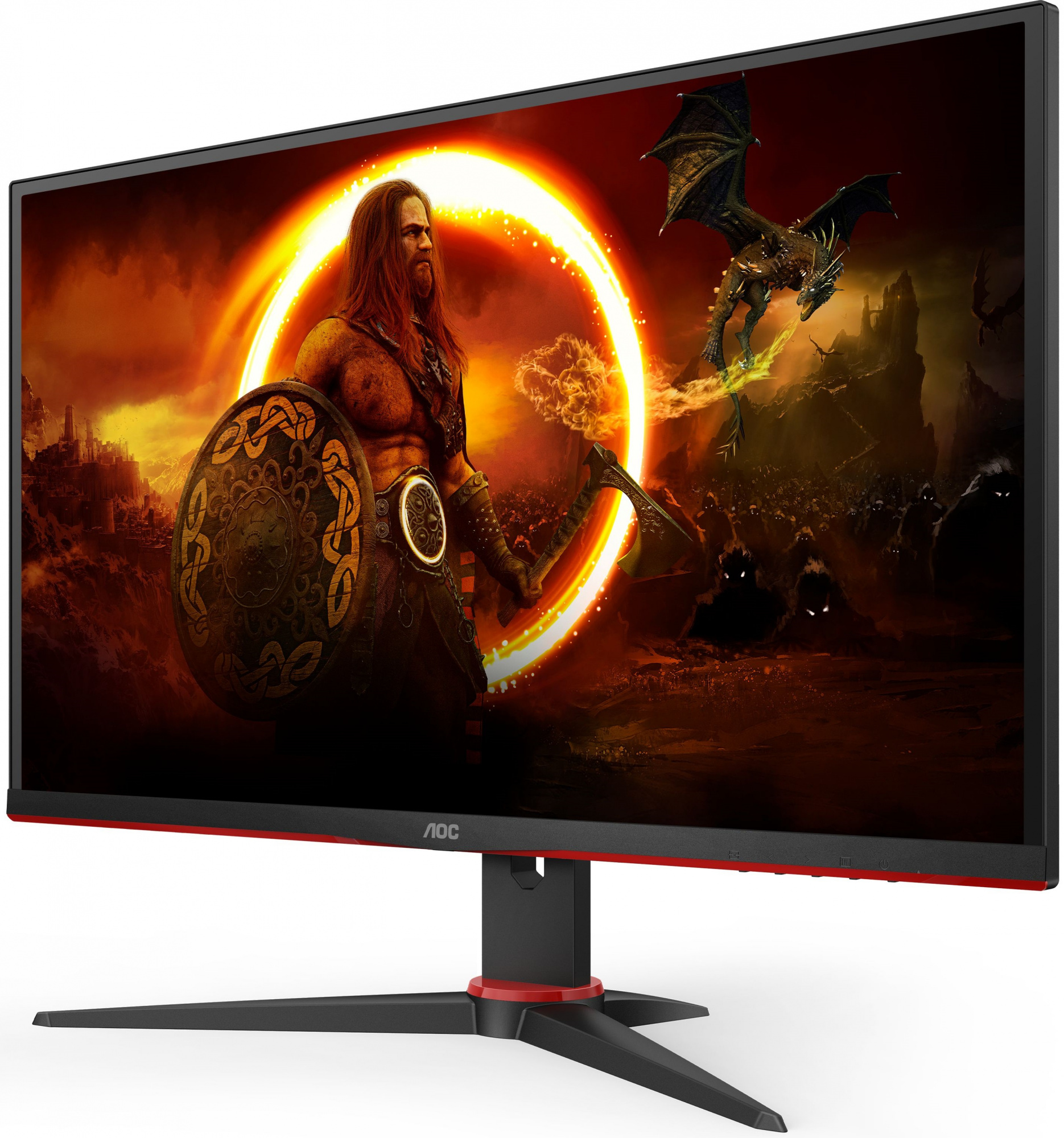 Монитор AOC 27" 27G2SPAE черный/красный IPS LED 1ms 16:9 HDMI M/M матовая 250cd 178гр/178гр 1920x1080 165Hz FreeSync Premium VGA DP FHD 4.53кг