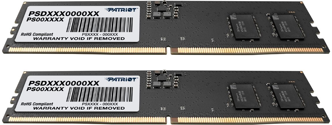 Память DDR5 2x8GB 4800MHz Patriot PSD516G4800K Signature RTL Gaming PC5-38400 CL40 DIMM 288-pin 1.1В Ret