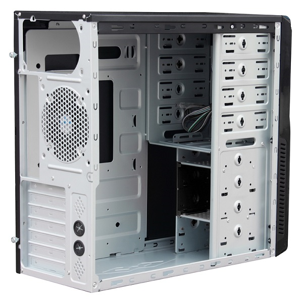 Корпус MidiTower Powerman BA833BK PM-600ATX-F U3.0*2+A(HD) ATX, mATX