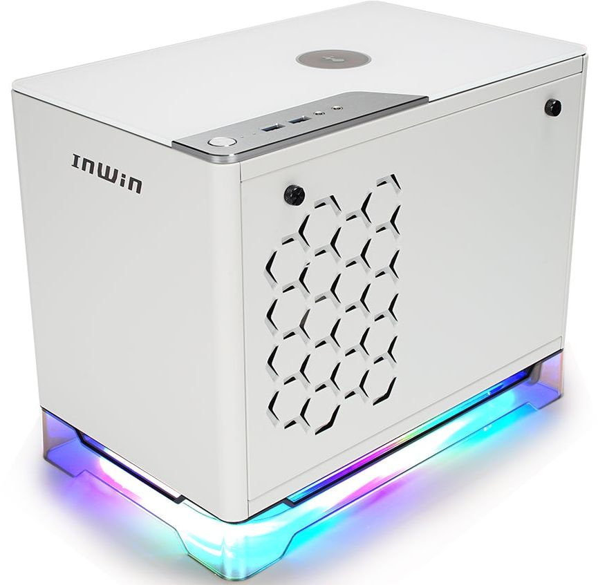 Корпус Inwin CF08A (A1PLUS) белый 650W miniITX 4x120mm 2xUSB3.0 audio