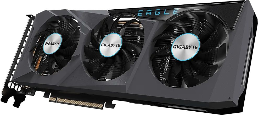 Видеокарта Gigabyte PCI-E 4.0 GV-R66EAGLE-8GD AMD Radeon RX 6600 8Gb 128bit GDDR6 2044/14000 HDMIx2 DPx2 HDCP Ret