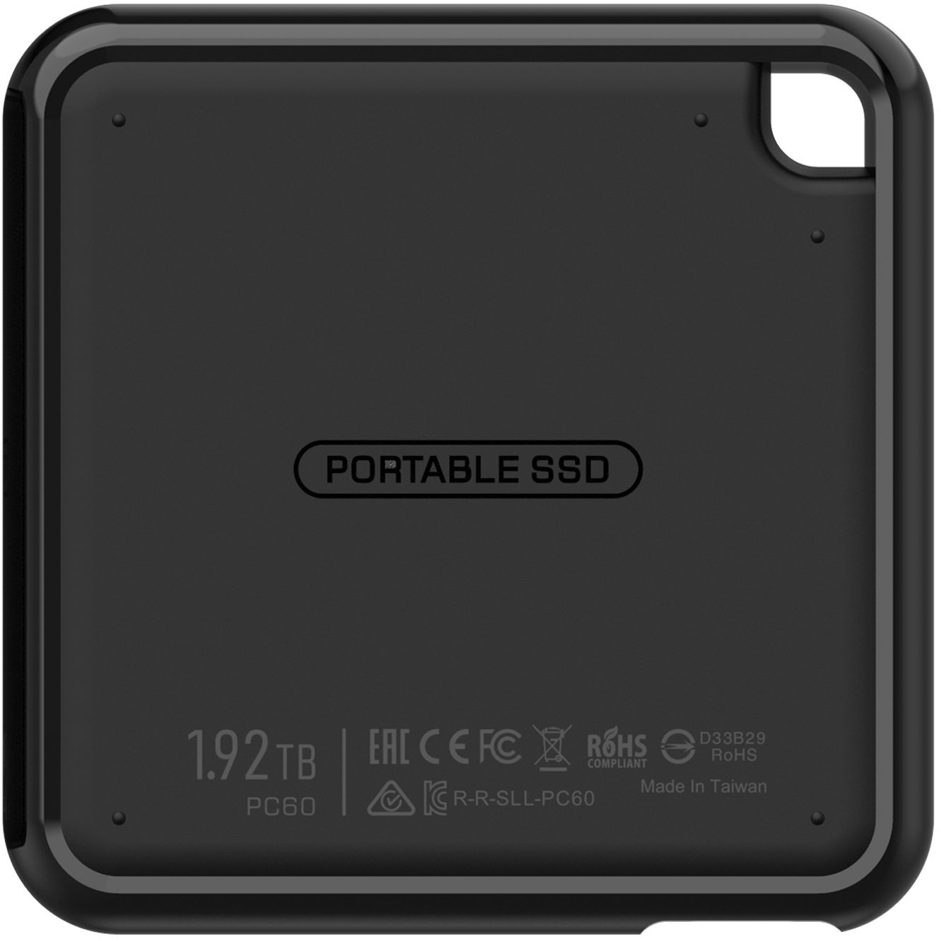 Накопитель SSD Silicon Power USB-C 2TB SP020TBPSDPC60CK PC60 1.8" черный