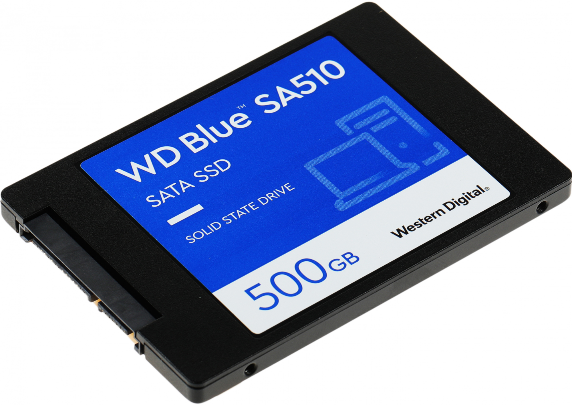 Твердотельный накопитель Western Digital Blue SSD 2,5” SATA 500Gb, WDS500G3B0A, 1 year, (аналог WDS500G2B0A)