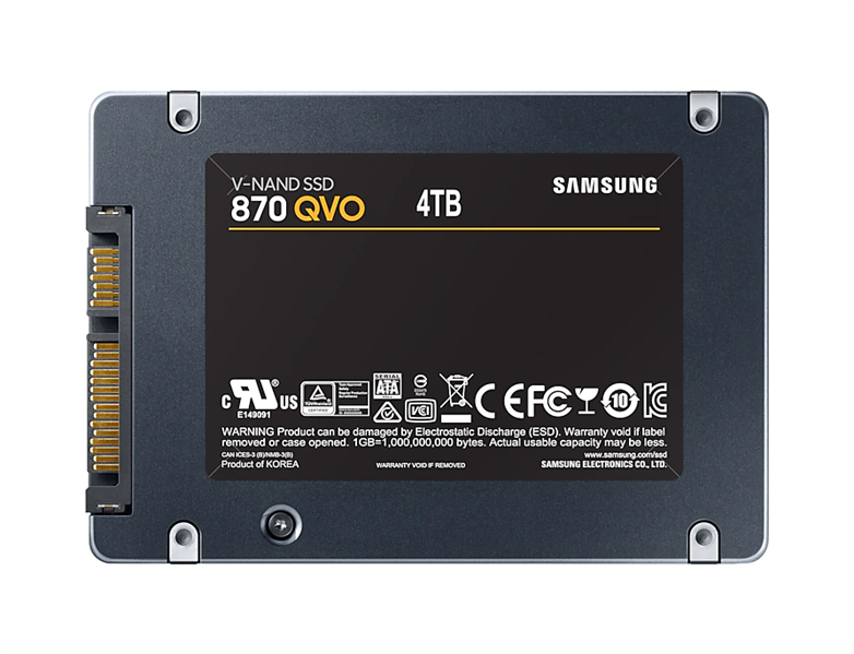 Накопитель SSD Samsung SATA III 4Tb MZ-77Q4T0BW 870 QVO 2.5"