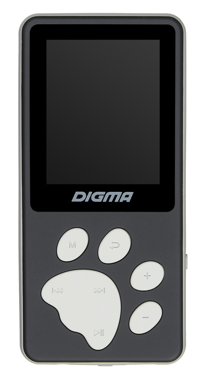 Плеер Hi-Fi Flash Digma S4 8Gb черный/серый/1.8"/FM/microSDHC