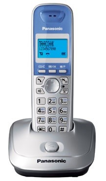 Р/Телефон Dect Panasonic KX-TG2511RUS серебристый/голубой АОН