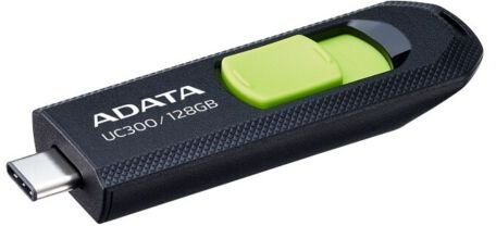 Флеш Диск A-Data 128Gb Type-C UC300 ACHO-UC300-128G-RBK/GN USB3.2 черный/зеленый