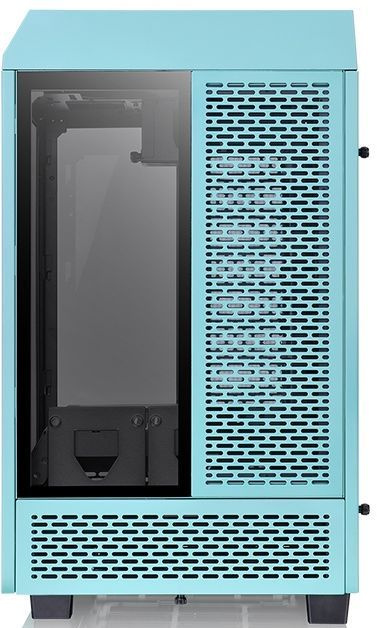 Корпус Thermaltake The Tower 100 Turquoise без БП miniITX 1x120mm 3x140mm 2xUSB3.0 audio bott PSU