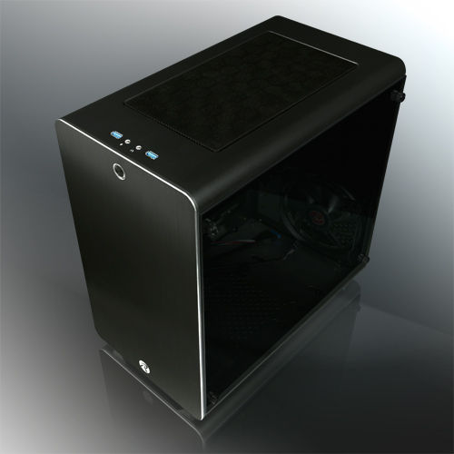 THETIS BLACK WINDOW 0R200053, Aluminum, ATX/MICRO ATX/MINI ITX, USB3.0x2, HD Audiox1