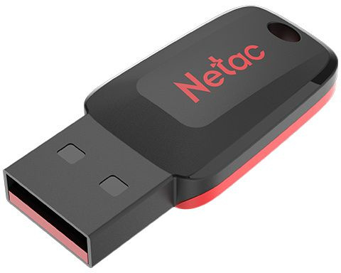 Флеш Диск Netac 4GB U197 NT03U197N-004G-20BK USB2.0 черный/красный