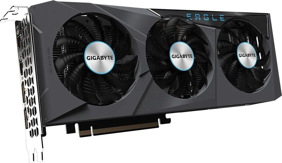 Видеокарта Gigabyte PCI-E 4.0 GV-R66EAGLE-8GD AMD Radeon RX 6600 8Gb 128bit GDDR6 2044/14000 HDMIx2 DPx2 HDCP Ret