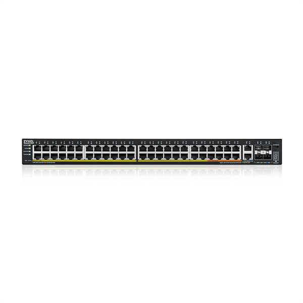 Коммутатор Zyxel NebulaFlex Pro XGS2220-54FP-EU0101F (L3) 48x1Гбит/с 2x10Гбит/с 4SFP+ 40PoE+ 10PoE++ 960W управляемый