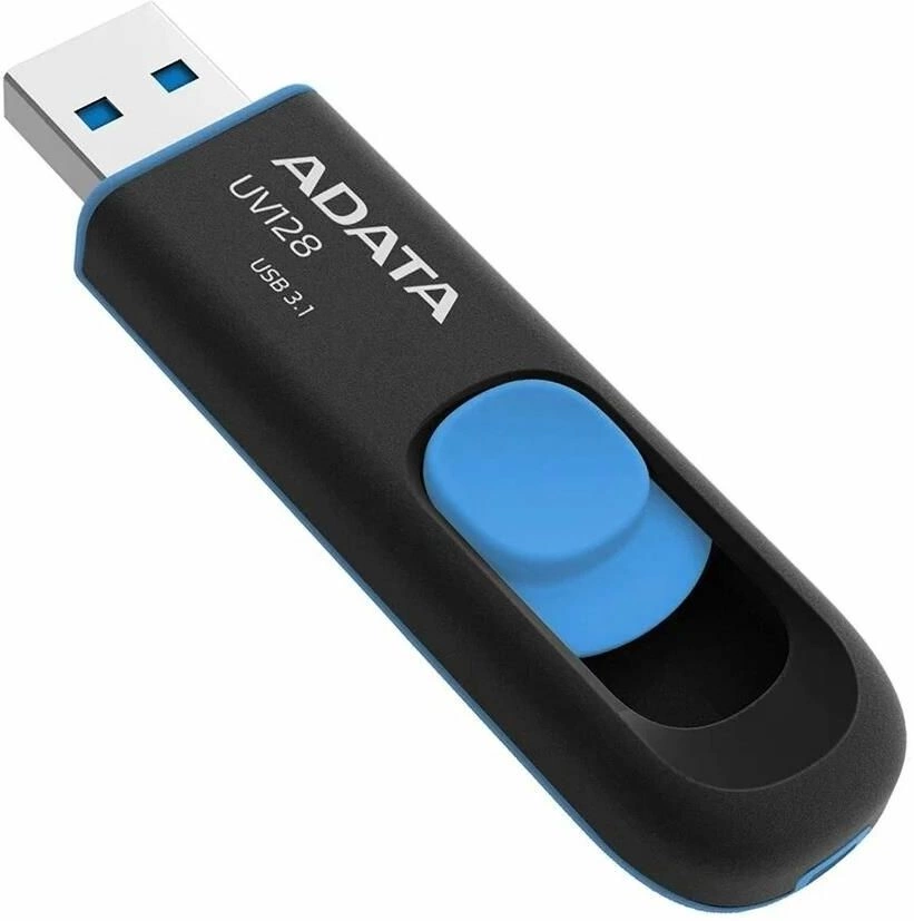 512GB USB 3.2 Gen1 AUV128-512G-RBE Black/Blue, Performance (Max.): Up to 100MB/s read