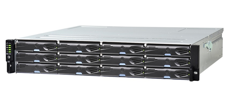 модуль расширения Infortrend JBOD 2U/12bay (DS) dual redundant controller expansion enclosure 4x 12Gb SAS ports, 2x(PSU+FAN module), 12xdrive trays, 2x 12G to 12 G SAS cables and 1xRackmount kit(JB 3012R)