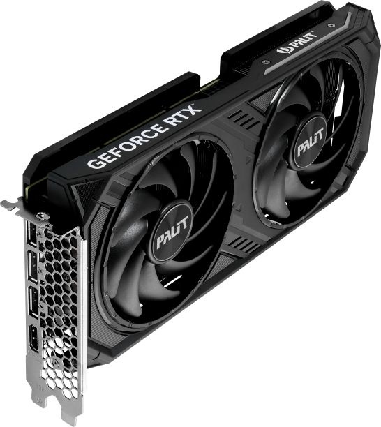 Видеокарта Palit PCI-E 4.0 RTX4060TI DUAL OC NVIDIA GeForce RTX 4060TI 8Gb 128bit GDDR6 2310/18000 HDMIx1 DPx3 HDCP Ret