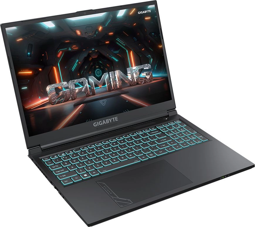 Ноутбук Gigabyte G6 Core i7 13620H 16Gb SSD1Tb NVIDIA GeForce RTX4060 8Gb 16" IPS FHD+ (1920x1200) Free DOS black WiFi BT Cam (KF-H3KZ854KD)