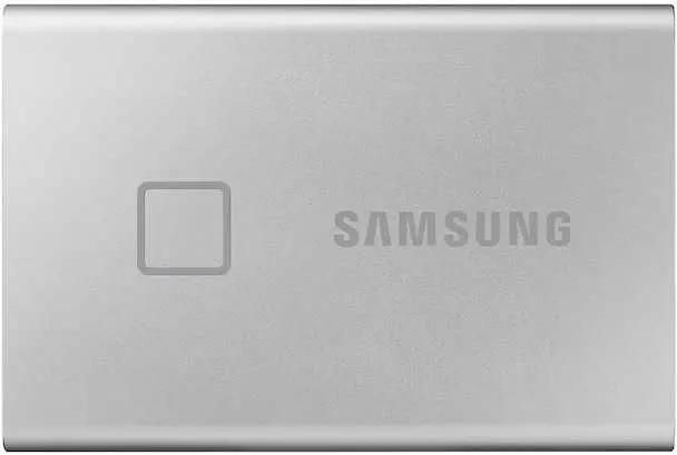 Тведотельный накопитель SSD Samsung T7 Touch External 500Gb SILVER USB 3.2 (MU-PC500S/WW ) 1year