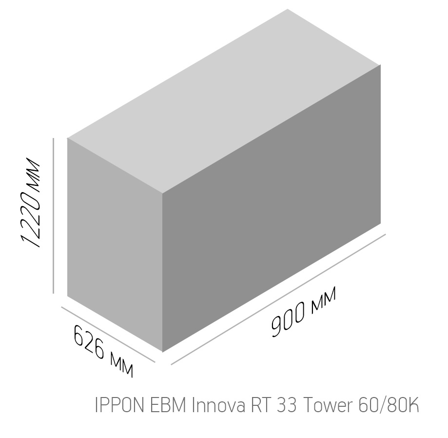 Источник бесперебойного питания Ippon Innova RT 33 80K Tower 80000Вт 80000ВА черный